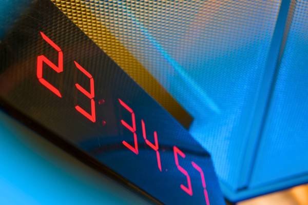 Setting the Time on a Digital Wall Clock