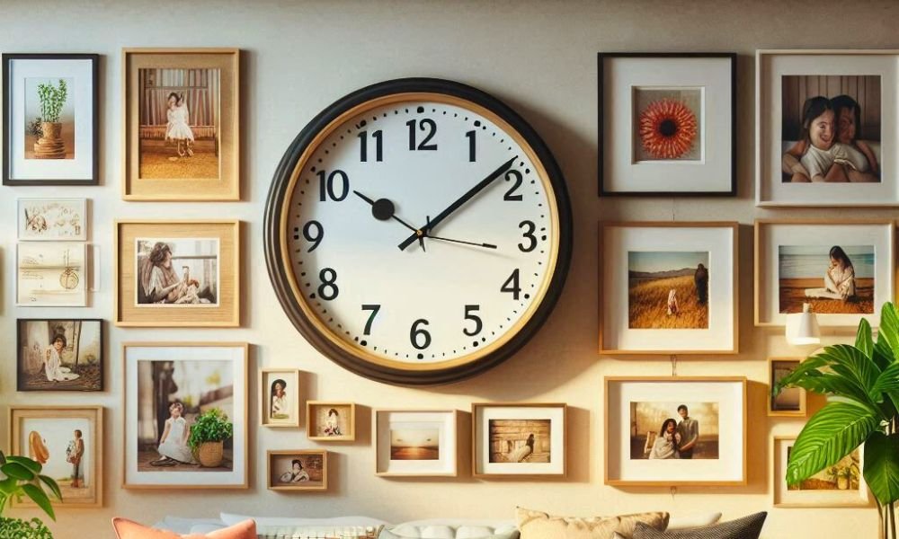 Living Room How to Decorate Around a Wall Clock